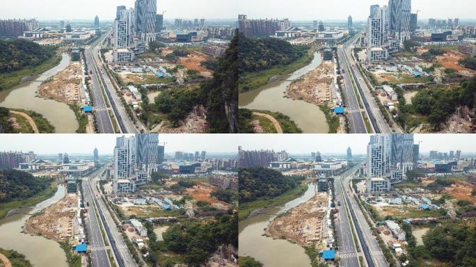 桂林云轨交通系统轨道建筑工地临桂区