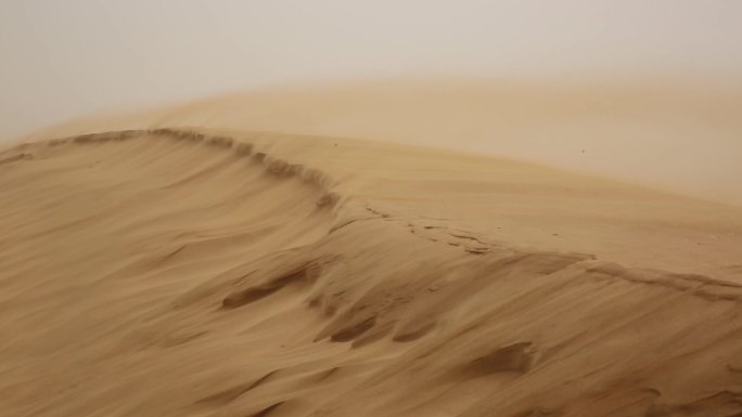大风侵蚀的沙漠 防沙治沙 环境治理抗旱