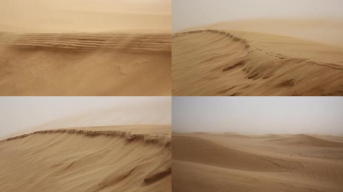 大风侵蚀的沙漠 防沙治沙 环境治理抗旱