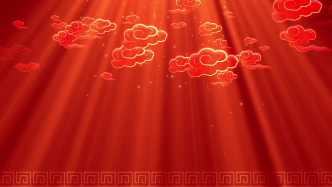 喜庆中国风节日背景-循环2