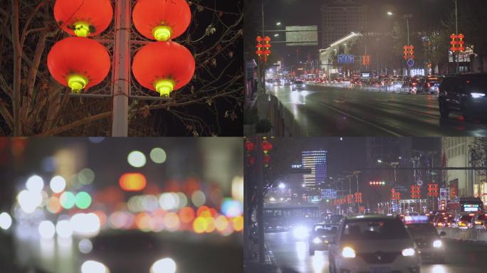 春节城市夜景