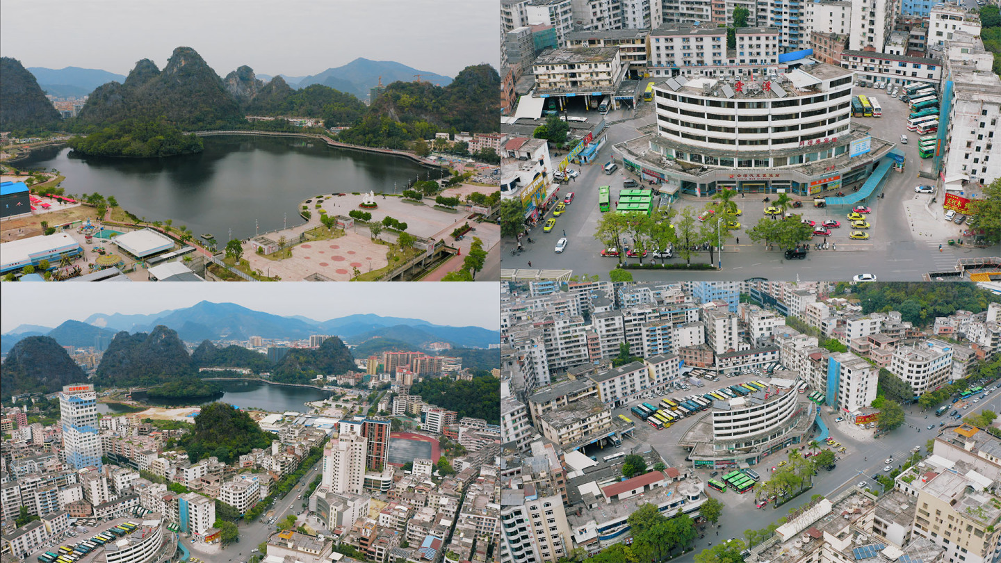 【4K】云浮蟠龙天湖广场