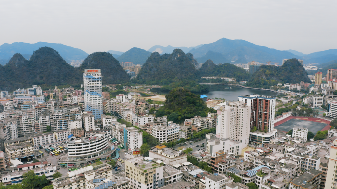 【4K】云浮蟠龙天湖广场