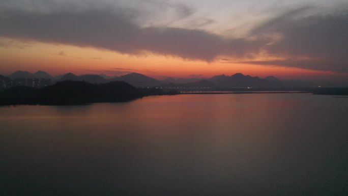 杭州南湖一些航拍素材