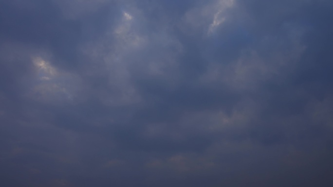 乌云滚滚乌云密布阴雨天气天空延时