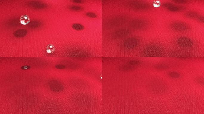 原创红色布料吸水排汗网格透气视网格透气