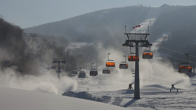 滑雪场缆车调试（原始素材未剪辑）