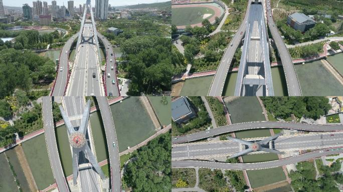4K-航拍西宁昆仑桥-原素材