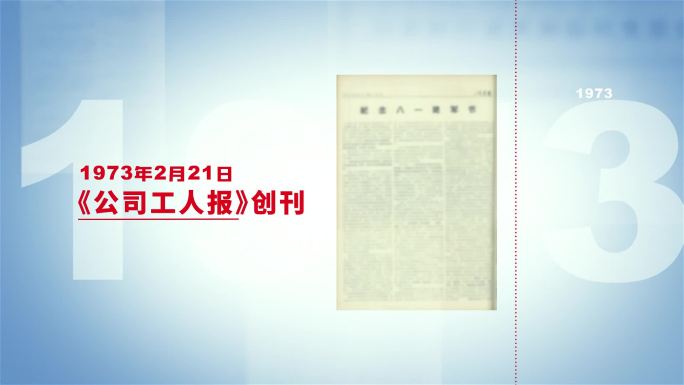 简约历史大事件报纸传媒展示时间轴效果