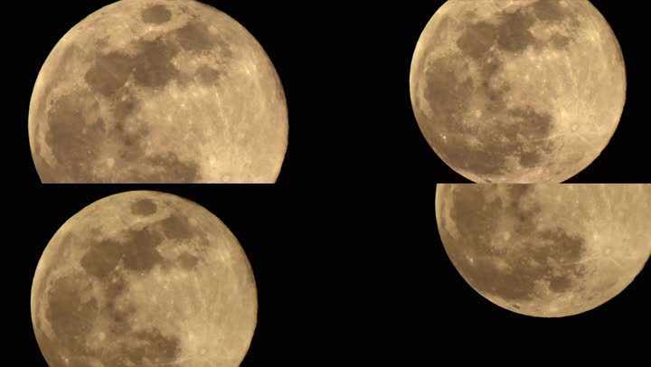 实拍4K超级月亮