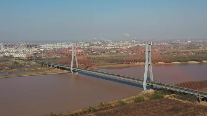 利津黄河大桥航拍