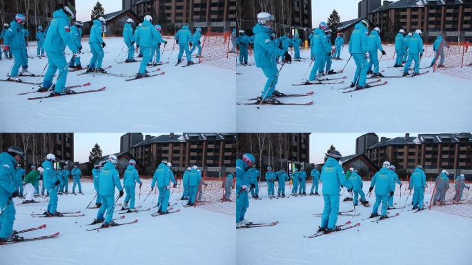 滑雪场训练（未剪辑原始素材）