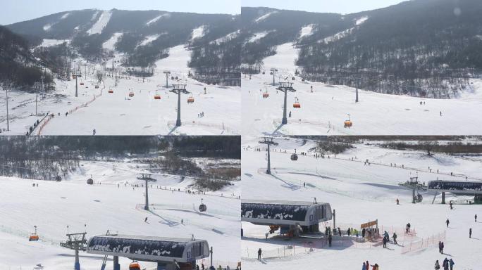 滑雪场游客