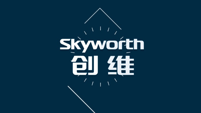 简洁的LOGO标志文字标题显示动画演绎