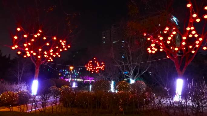 城市公园、广场、街道灯光、城市夜景03