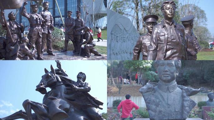 红军起义革命英雄和伟人铜像塑像雕像石像