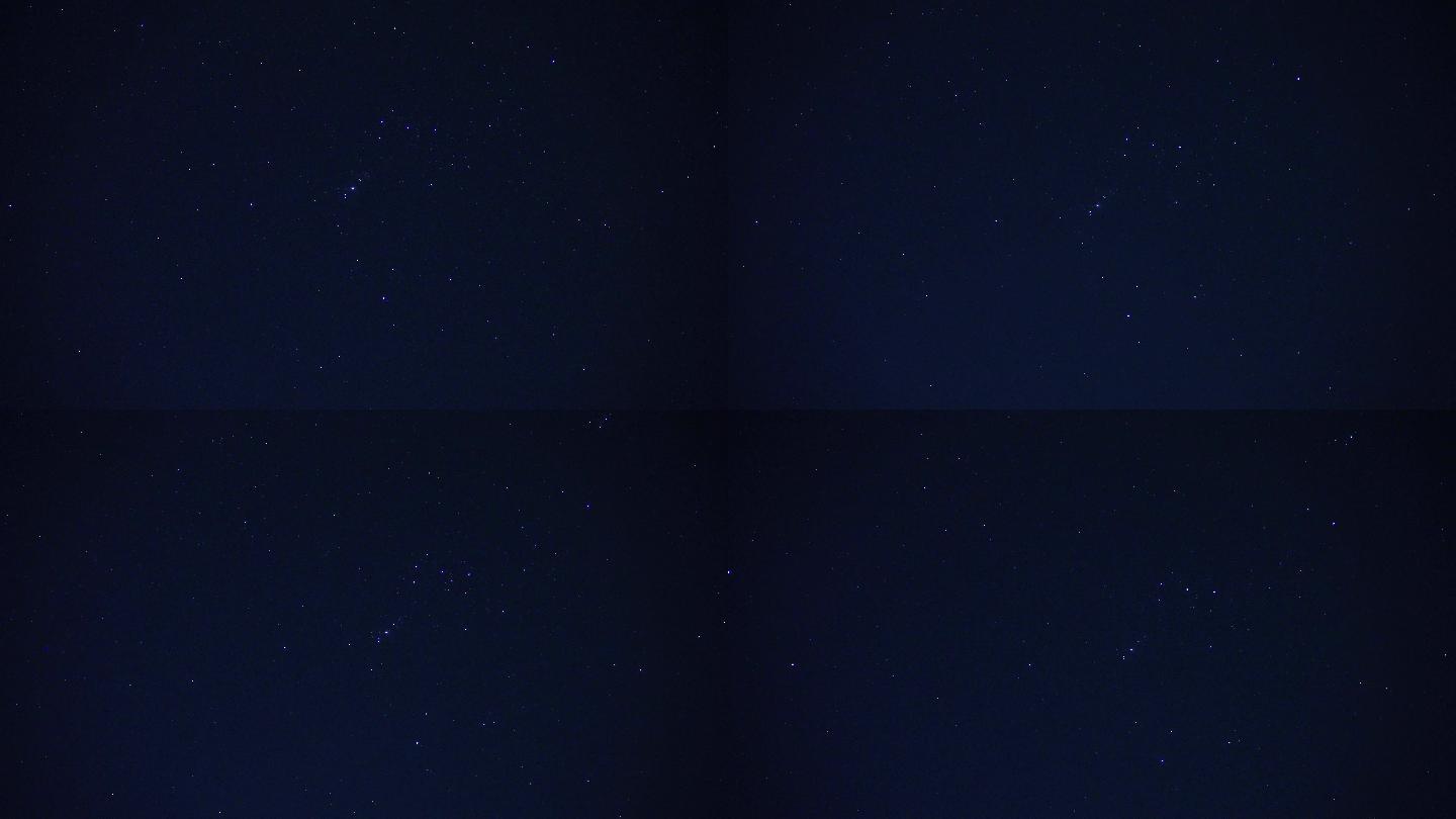夜空星星实拍4K光影变化