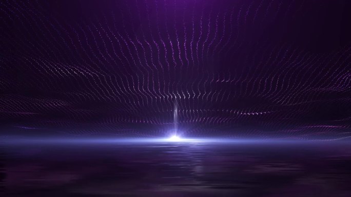 9411 唯美紫色粒子湖