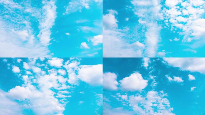 4K天空延时摄影云层云朵流动云