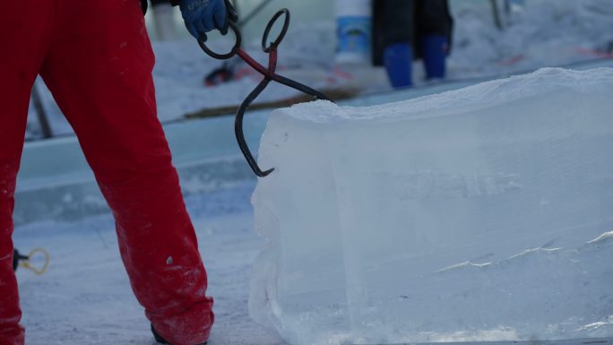 2.7K哈尔滨冬季冰雪冰雕现场