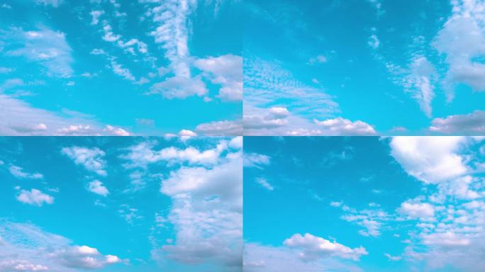 4K云流动流动云天空云朵延时摄影