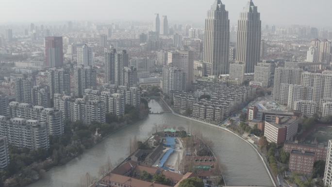 4K-log-航拍大学校园华东政法大学