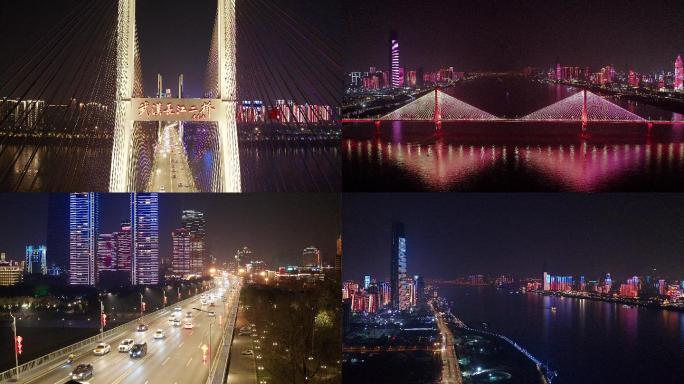 【4K放心用】武汉长江二桥夜景