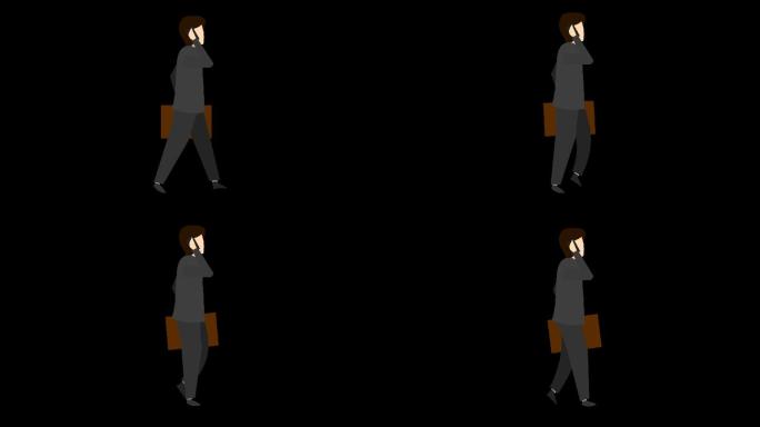 MG男人走路动画视频2