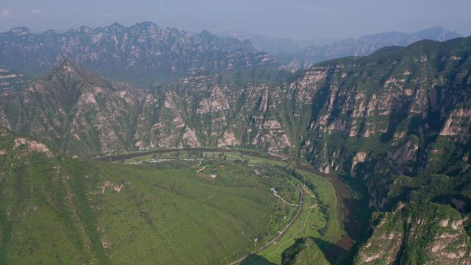 【4K】北京房山十渡玻璃栈道巍峨太行山