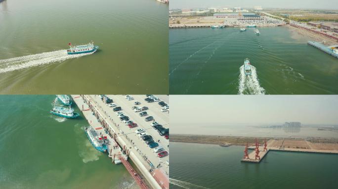 【4K】天津码头鲤鱼门港口