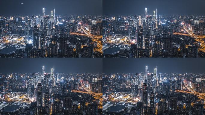 【4K可商用】现代城市夜景