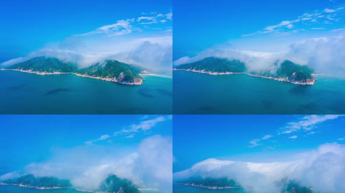 大洲岛固定云雾延时