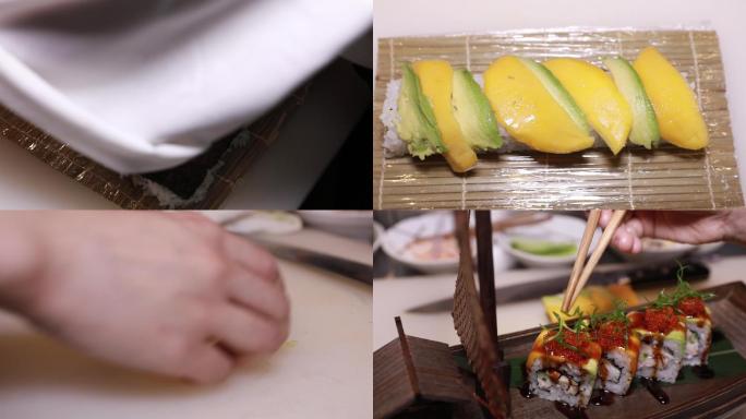 美食寿司制作过程