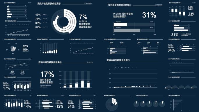 企业业务报告业务展示数据统计信息图表集