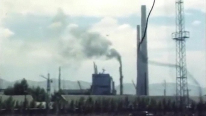 早期火车绿皮车太原火车站交通运输发展