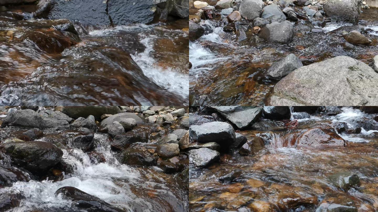 太湖源山泉小溪溪流山涧