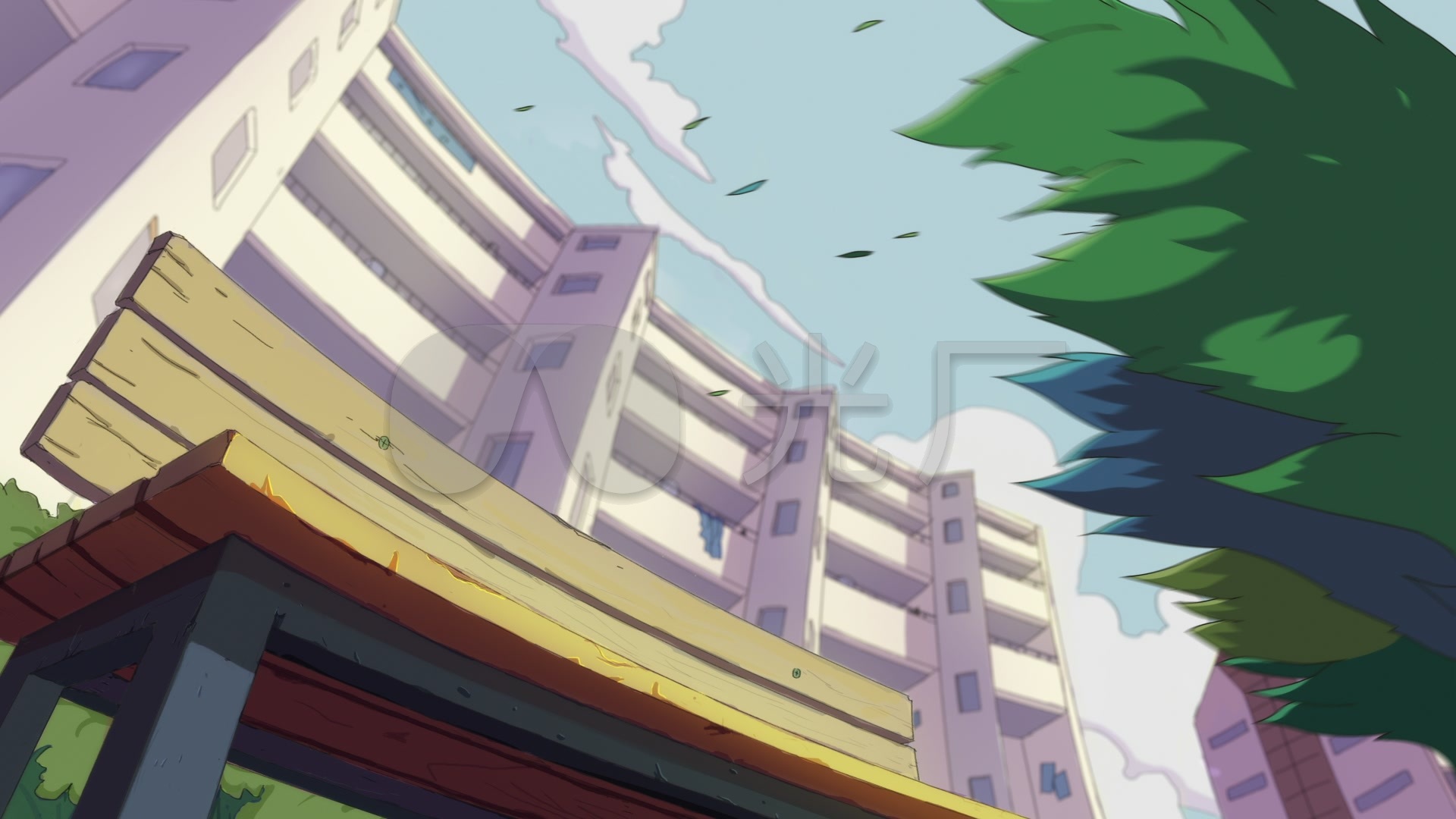 原创二维手绘校园动画刮风场景_ae模板下载(编号:5497317)_ae模板_vj