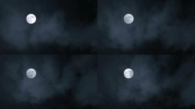 原创实拍黑夜月亮