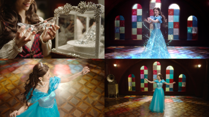 【有版权】童话灰姑娘水晶鞋变身