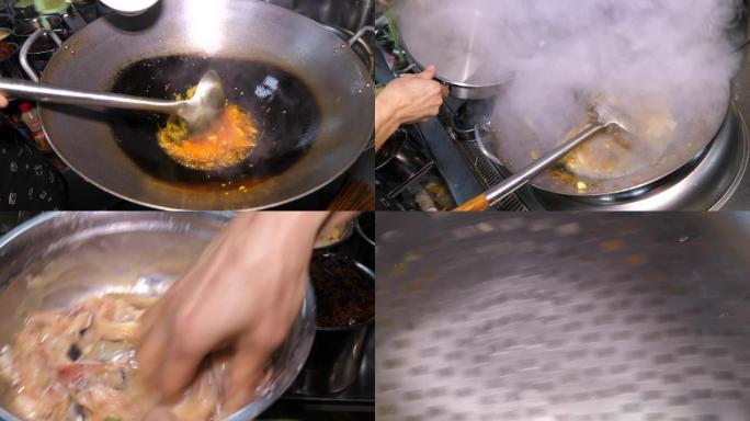 美食酸菜水煮鱼片制作展示高清素材