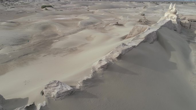 航拍内蒙古额济纳旗黑水城遗址