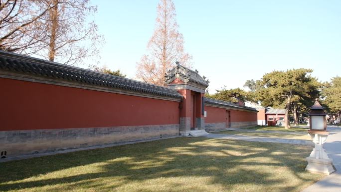 北京故宫围墙红墙