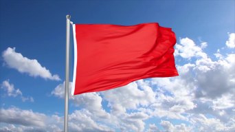 红旗蓝天白云主旋律阳光视频素材