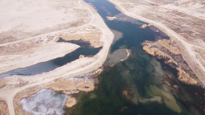 河流干枯河床河道沙河河流