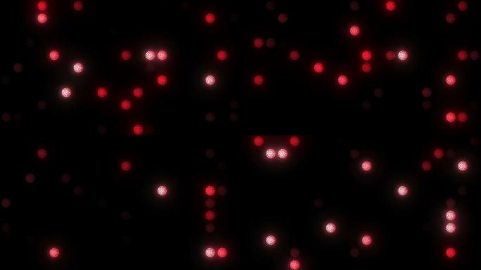 红色LED大屏幕舞台背景动态循环素材