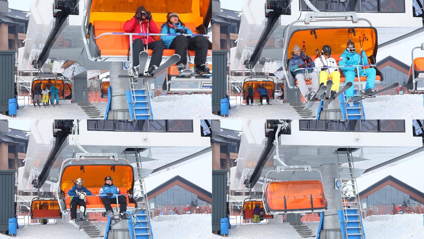 滑雪场缆车吊椅