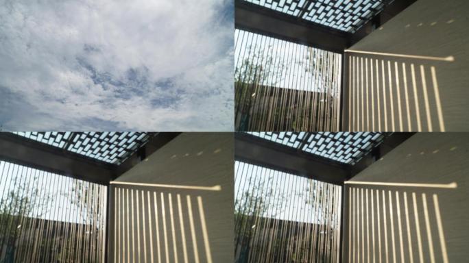 天空建筑延时虚实结合素材地产光影空景素材