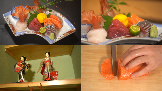 100帧升格拍日式料理制作视频日式料理