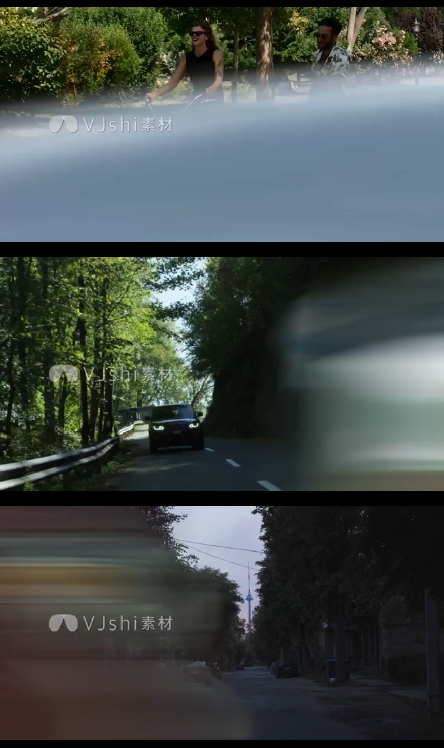 4K17种车辆驶过街景转场效果视频素材包