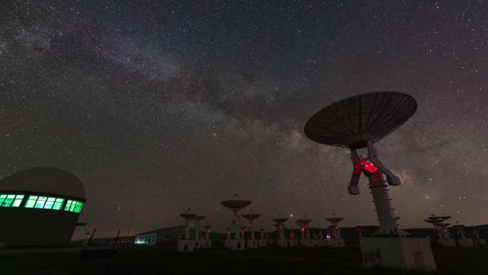 (4K高清)天文台夏季银河延迟